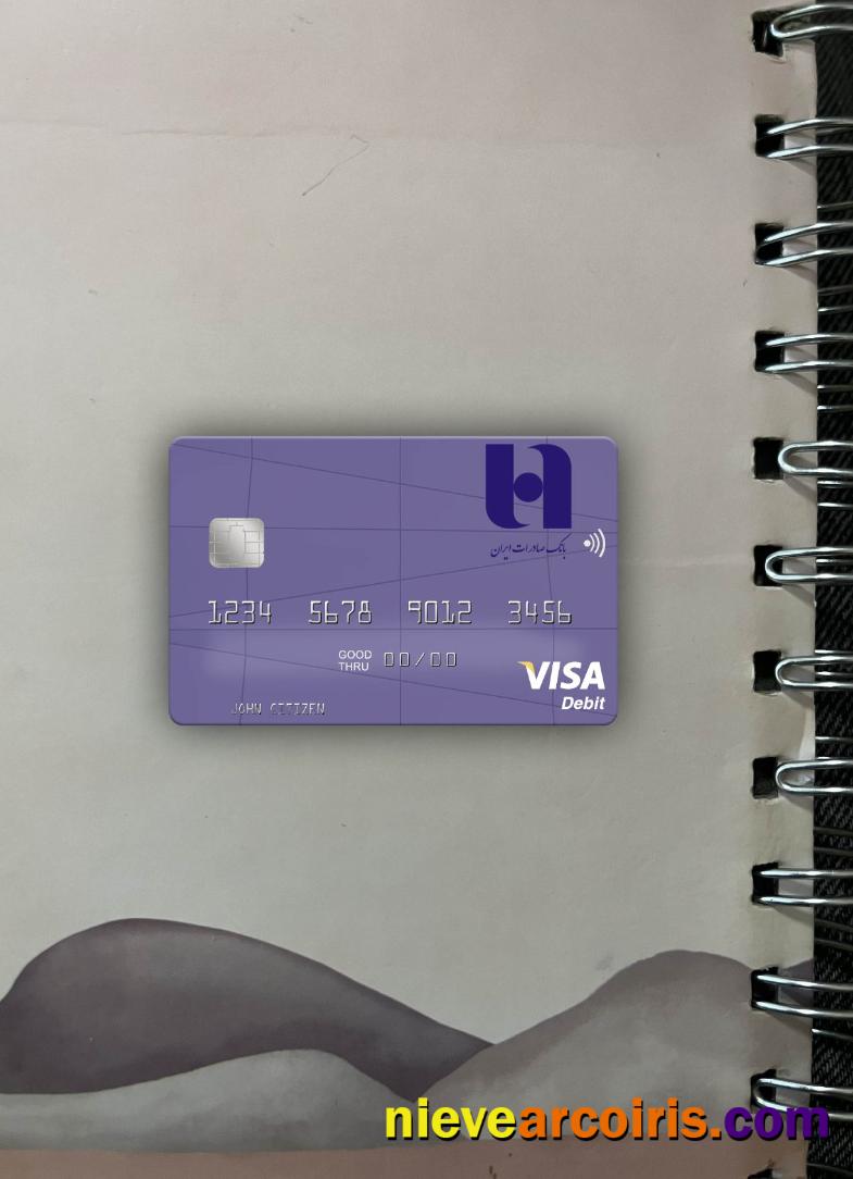Iran Bank Saderat Iran visa debit card photolook